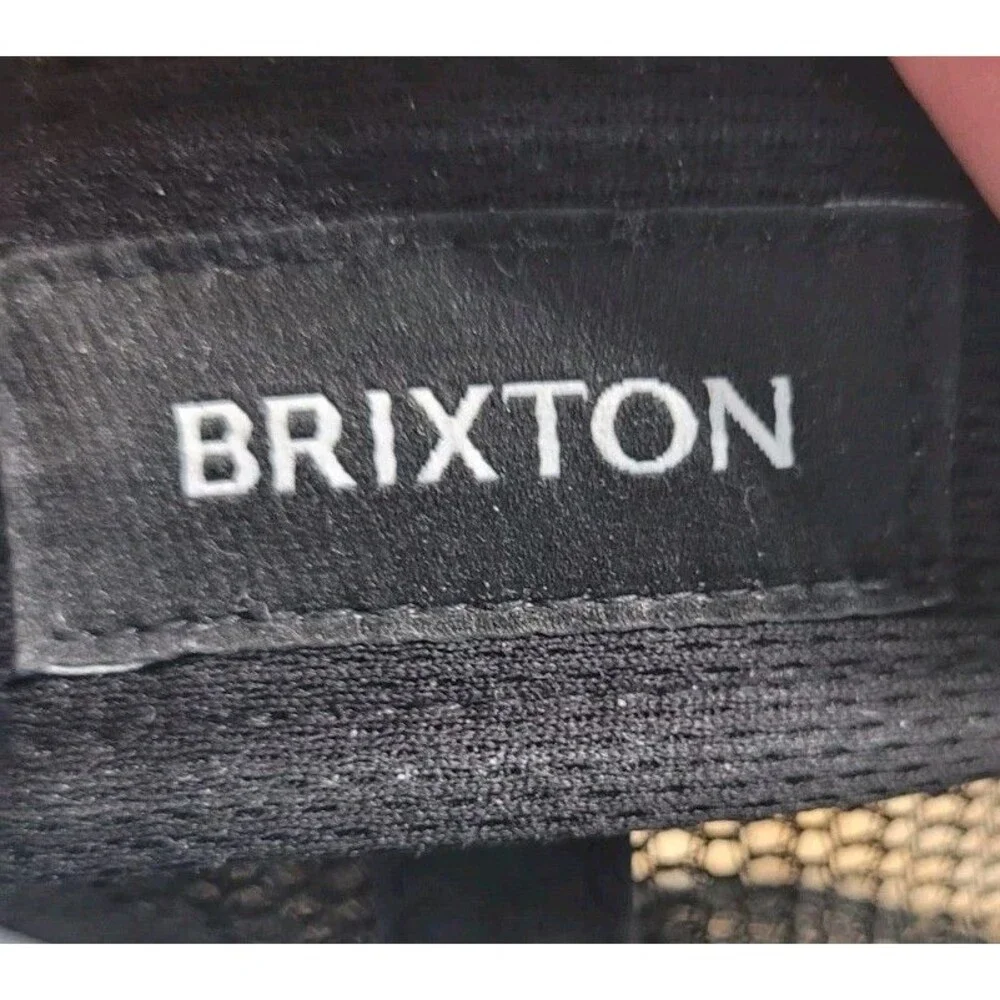 Brixton Two-Tone Tan and Black Mesh Patch Trucker Hat